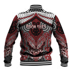 Aotearoa Iwi Ngati Toa Personalised Baseball Jacket Maori Kowhaiwhai Pattern
