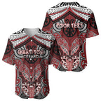 Aotearoa Iwi Ngati Toa Personalised Baseball Jersey Maori Kowhaiwhai Pattern