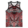 Aotearoa Iwi Ngati Toa Personalised Basketball Jersey Maori Kowhaiwhai Pattern