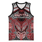 Aotearoa Iwi Ngati Toa Personalised Basketball Jersey Maori Kowhaiwhai Pattern