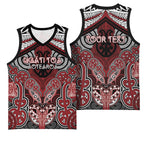 Aotearoa Iwi Ngati Toa Personalised Basketball Jersey Maori Kowhaiwhai Pattern