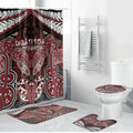 Aotearoa Iwi Ngati Toa Bathroom Set Maori Kowhaiwhai Pattern