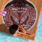 Aotearoa Iwi Ngati Toa Beach Blanket Maori Kowhaiwhai Pattern