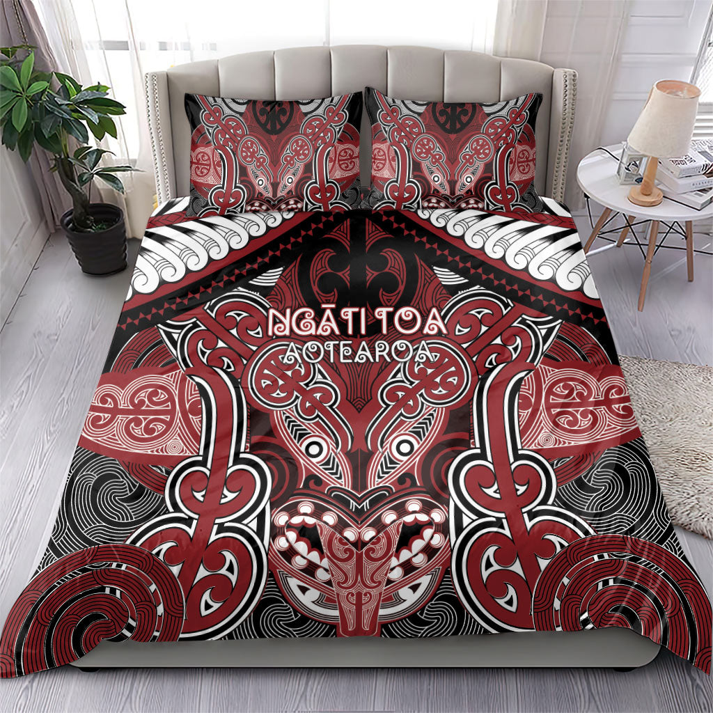 Aotearoa Iwi Ngati Toa Bedding Set Maori Kowhaiwhai Pattern