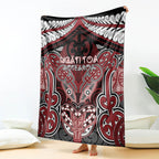 Aotearoa Iwi Ngati Toa Blanket Maori Kowhaiwhai Pattern