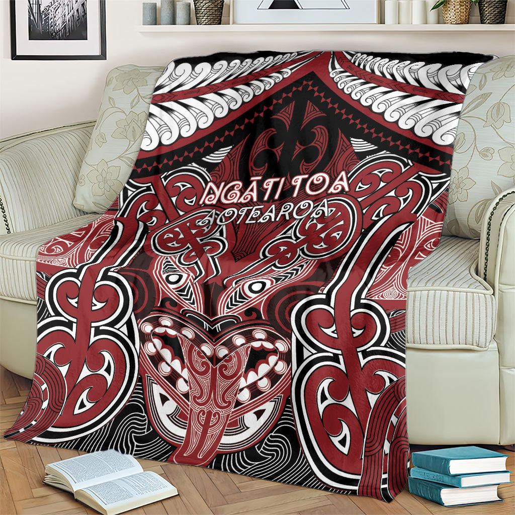 Aotearoa Iwi Ngati Toa Blanket Maori Kowhaiwhai Pattern