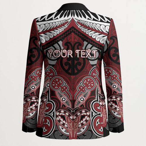 Aotearoa Iwi Ngati Toa Personalised Blazer Maori Kowhaiwhai Pattern