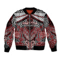Aotearoa Iwi Ngati Toa Personalised Bomber Jacket Maori Kowhaiwhai Pattern