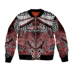 Aotearoa Iwi Ngati Toa Personalised Bomber Jacket Maori Kowhaiwhai Pattern