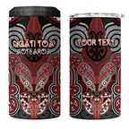 Aotearoa Iwi Ngati Toa Personalised 4 in 1 Can Cooler Tumbler Maori Kowhaiwhai Pattern