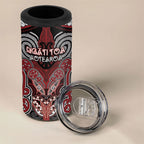 Aotearoa Iwi Ngati Toa Personalised 4 in 1 Can Cooler Tumbler Maori Kowhaiwhai Pattern