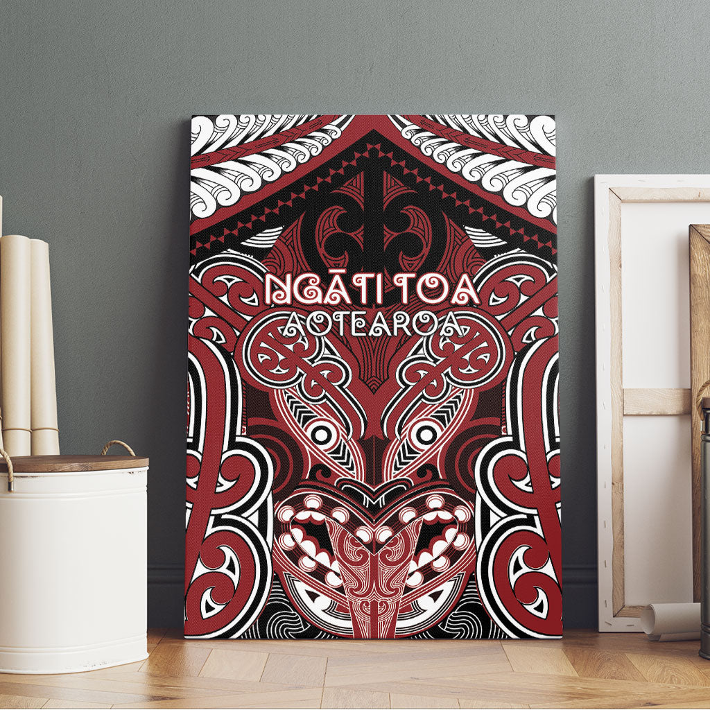 Aotearoa Iwi Ngati Toa Canvas Wall Art Maori Kowhaiwhai Pattern