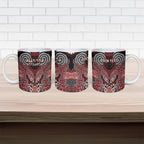 Aotearoa Iwi Ngati Toa Personalised Ceramic Mug Maori Kowhaiwhai Pattern