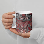 Aotearoa Iwi Ngati Toa Personalised Ceramic Mug Maori Kowhaiwhai Pattern