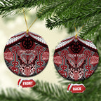 Aotearoa Iwi Ngati Toa Personalised Ceramic Ornament Maori Kowhaiwhai Pattern