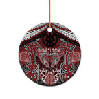 Aotearoa Iwi Ngati Toa Personalised Ceramic Ornament Maori Kowhaiwhai Pattern