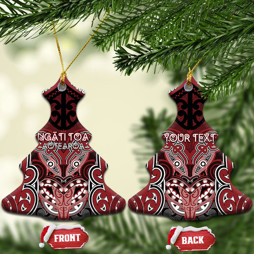 Aotearoa Iwi Ngati Toa Personalised Ceramic Ornament Maori Kowhaiwhai Pattern