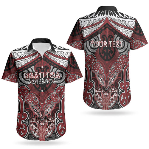 Aotearoa Iwi Ngati Toa Personalised Couples Matching Summer Maxi Dress and Hawaiian Shirt Maori Kowhaiwhai Pattern