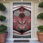 Aotearoa Iwi Ngati Toa Personalised Door Cover Maori Kowhaiwhai Pattern