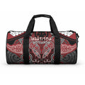 Aotearoa Iwi Ngati Toa Duffle Bag Maori Kowhaiwhai Pattern