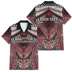 Aotearoa Iwi Ngati Toa Personalised Family Matching Long Sleeve Bodycon Dress and Hawaiian Shirt Maori Kowhaiwhai Pattern