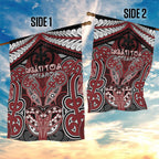 Aotearoa Iwi Ngati Toa Garden Flag Maori Kowhaiwhai Pattern