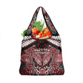 Aotearoa Iwi Ngati Toa Grocery Bag Maori Kowhaiwhai Pattern