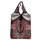 Aotearoa Iwi Ngati Toa Grocery Bag Maori Kowhaiwhai Pattern
