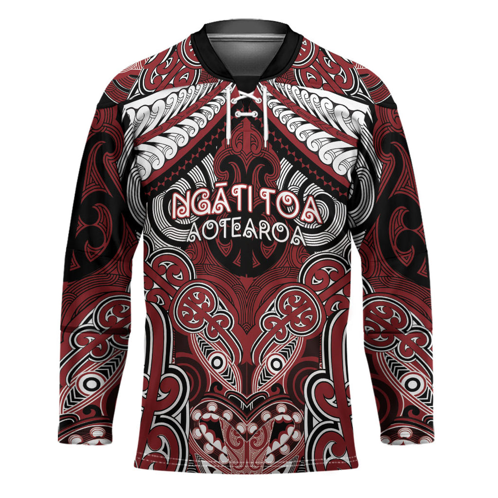 Aotearoa Iwi Ngati Toa Personalised Hockey Jersey Maori Kowhaiwhai Pattern