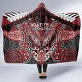 Aotearoa Iwi Ngati Toa Hooded Blanket Maori Kowhaiwhai Pattern
