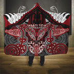 Aotearoa Iwi Ngati Toa Hooded Blanket Maori Kowhaiwhai Pattern