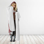 Aotearoa Iwi Ngati Toa Hooded Blanket Maori Kowhaiwhai Pattern