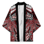 Aotearoa Iwi Ngati Toa Personalised Kimono Maori Kowhaiwhai Pattern