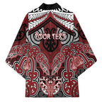 Aotearoa Iwi Ngati Toa Personalised Kimono Maori Kowhaiwhai Pattern