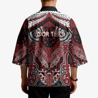 Aotearoa Iwi Ngati Toa Personalised Kimono Maori Kowhaiwhai Pattern