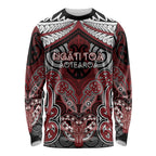 Aotearoa Iwi Ngati Toa Personalised Long Sleeve Shirt Maori Kowhaiwhai Pattern
