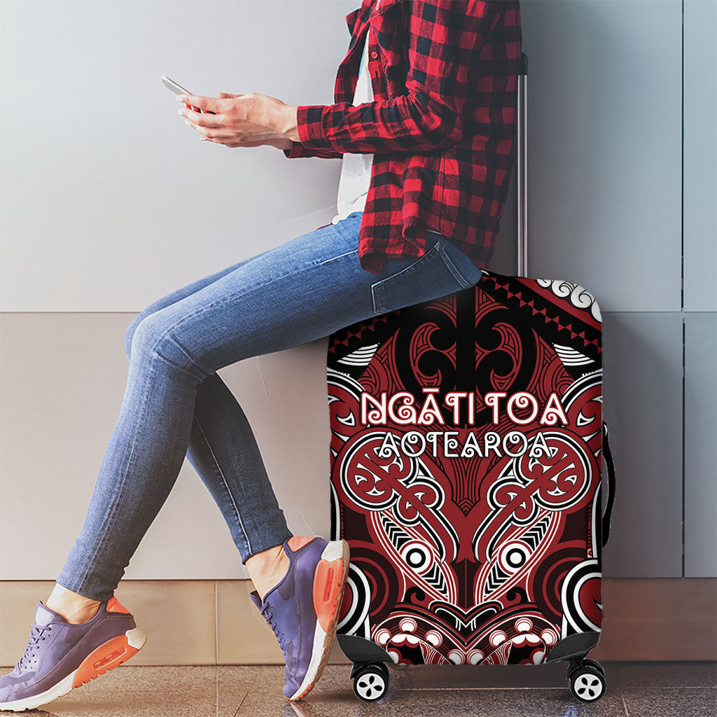 Aotearoa Iwi Ngati Toa Luggage Cover Maori Kowhaiwhai Pattern