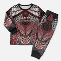 Aotearoa Iwi Ngati Toa Personalised Christmas Pajama Set Maori Kowhaiwhai Pattern