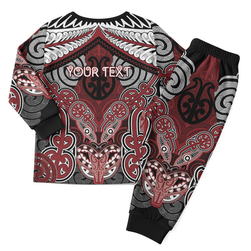 Aotearoa Iwi Ngati Toa Personalised Christmas Pajama Set Maori Kowhaiwhai Pattern