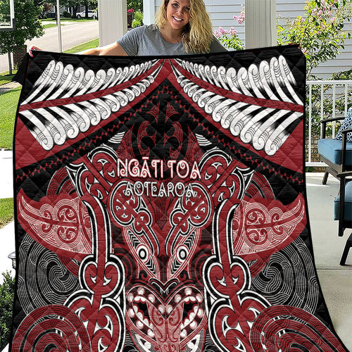 Aotearoa Iwi Ngati Toa Quilt Maori Kowhaiwhai Pattern