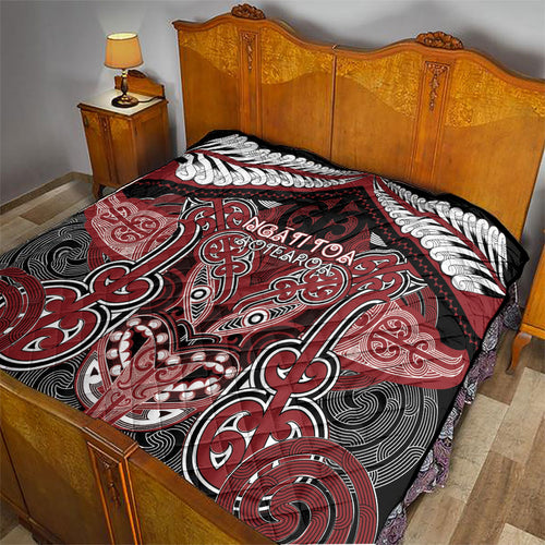 Aotearoa Iwi Ngati Toa Quilt Maori Kowhaiwhai Pattern