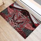 Aotearoa Iwi Ngati Toa Rubber Doormat Maori Kowhaiwhai Pattern