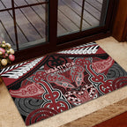 Aotearoa Iwi Ngati Toa Rubber Doormat Maori Kowhaiwhai Pattern