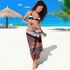 Aotearoa Iwi Ngati Toa Sarong Maori Kowhaiwhai Pattern