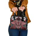 Aotearoa Iwi Ngati Toa Shoulder Handbag Maori Kowhaiwhai Pattern