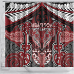 Aotearoa Iwi Ngati Toa Shower Curtain Maori Kowhaiwhai Pattern