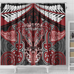 Aotearoa Iwi Ngati Toa Shower Curtain Maori Kowhaiwhai Pattern