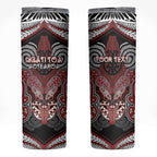 Aotearoa Iwi Ngati Toa Personalised Skinny Tumbler Maori Kowhaiwhai Pattern