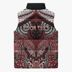 Aotearoa Iwi Ngati Toa Personalised Sleeveless Puffer Jacket Maori Kowhaiwhai Pattern