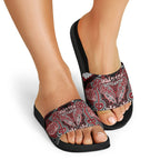 Aotearoa Iwi Ngati Toa Slide Sandals Maori Kowhaiwhai Pattern